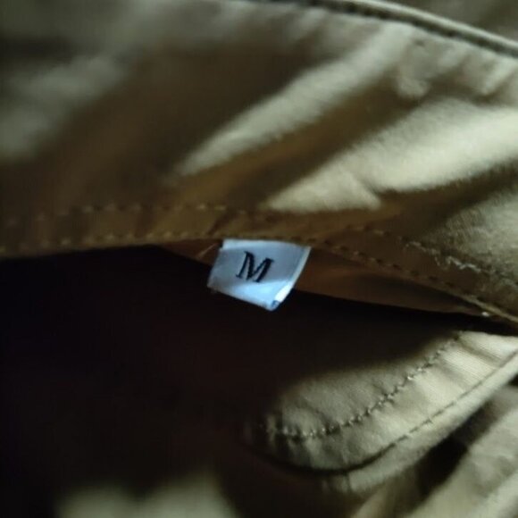 OFFICINE GENERALE Virginie Quiet Luxury Brown Modest Lagenlook Shirt Dress M - Picture 10 of 16